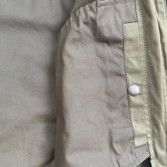 Abercrombie & Fitch overshirt jacket in olive army green size small full zip - Picture 9 of 12